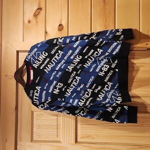 nautica|pullover logo sweatshirt|large